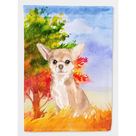 Carolines Treasures Fall Chihuahua Flag Canvas House Size CK1948CHF